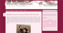 Desktop Screenshot of myindependentlife.net